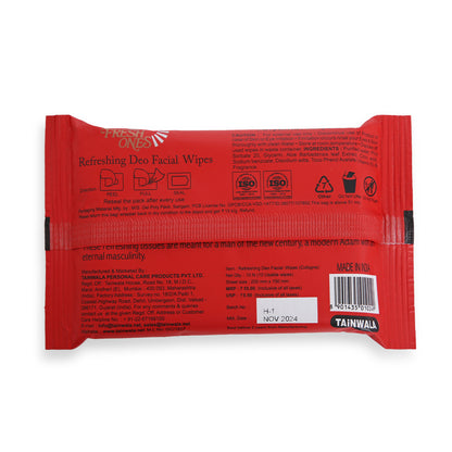 Fresh Ones Deo Refreshing Wipes Cologne (10 Wipes)