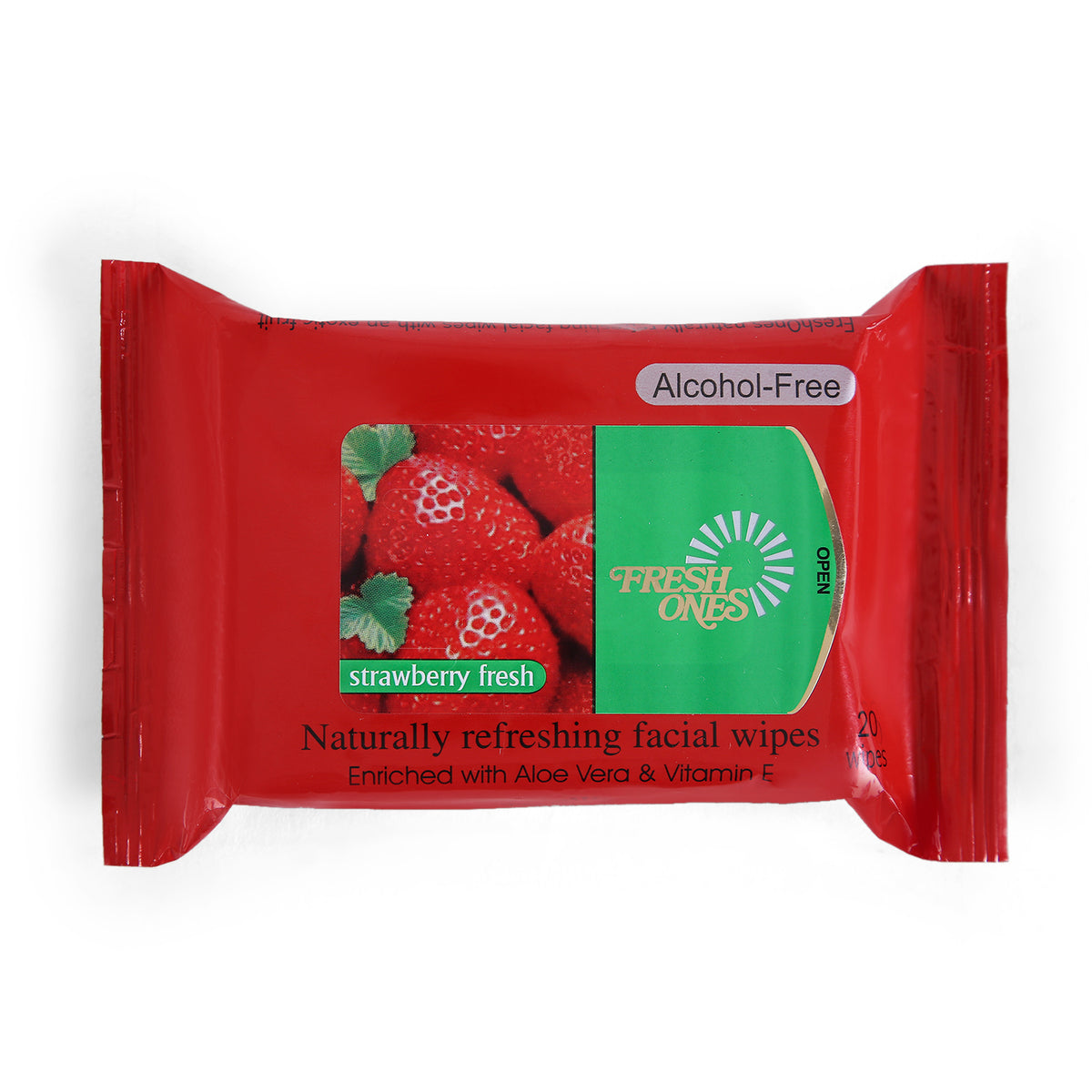 Fresh Ones Naturally Refreshing Wipes Strawberry Fresh (20 Wipes)