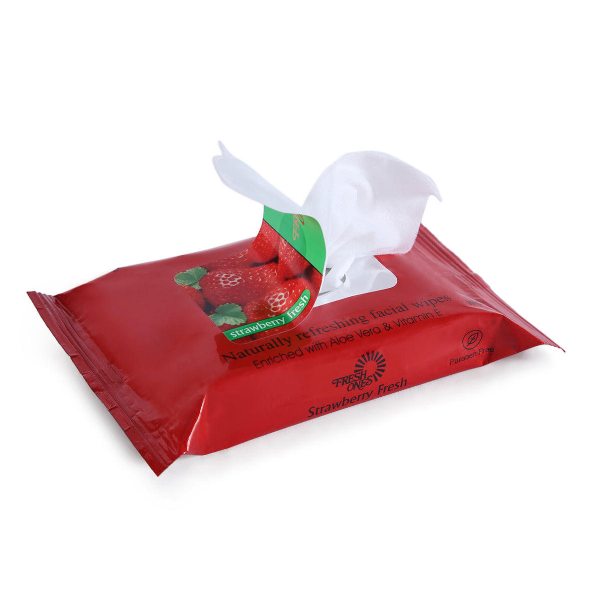 Fresh Ones Naturally Refreshing Wipes Strawberry Fresh (20 Wipes)