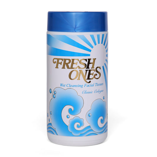 Fresh Ones Wet Cleansing Tissues Container Cologne (70 Wipes)