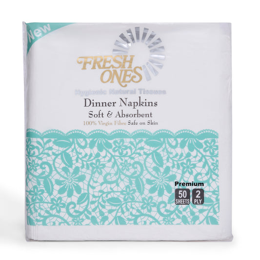 Fresh Ones Dinner Napkins (50 Napkins X 2 Ply)(40X40)