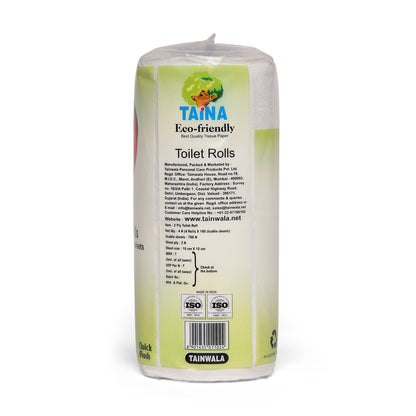 Taina Bathroom Rolls (4 Rolls X 190 Sheets X 2 Ply)