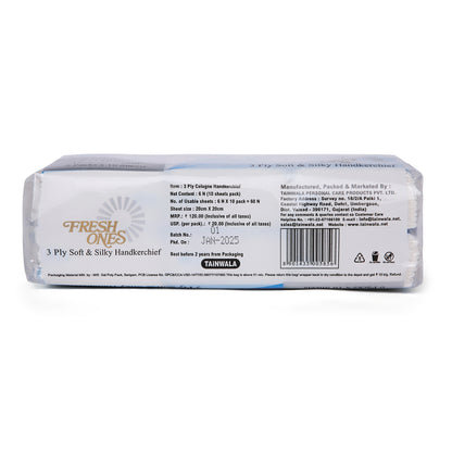Fresh Ones Pocket Tissues Cologne (6 Packs X 10 Pulls X 3 Ply)