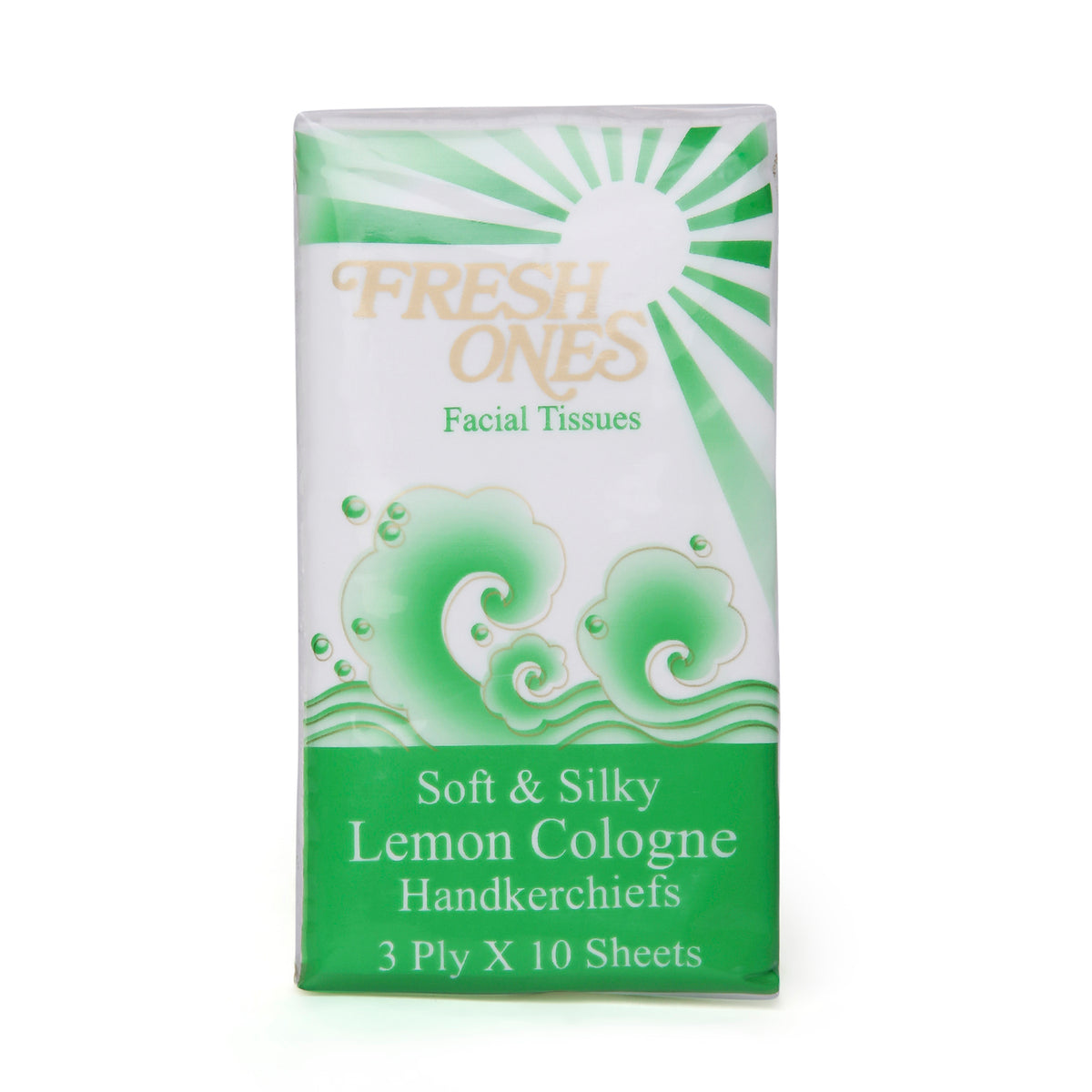 Fresh Ones Pocket Tissues Lemon Cologne (6 Packs X 10 Pulls X 3 Ply)