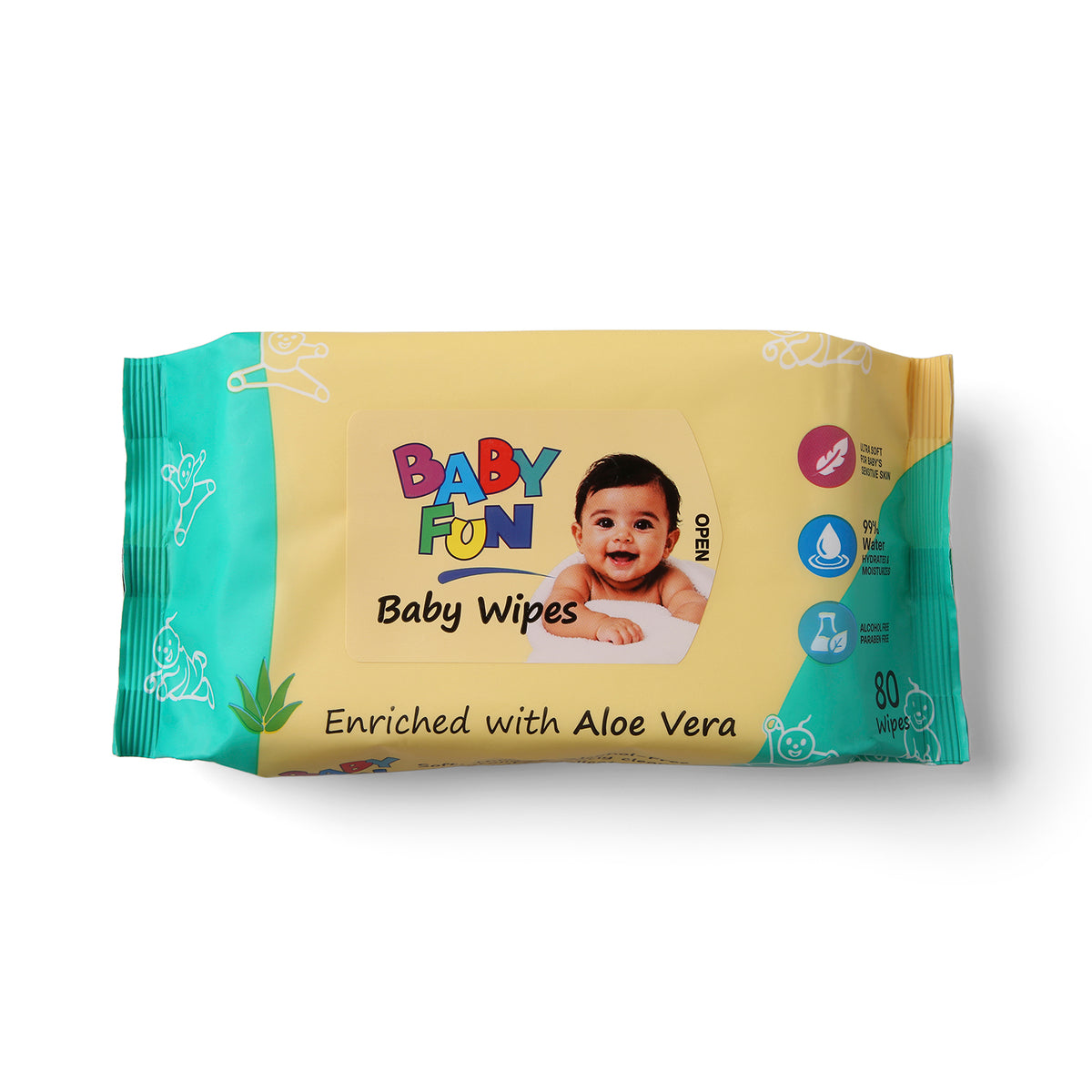 Baby Fun Baby Wipes (80 Sheets)