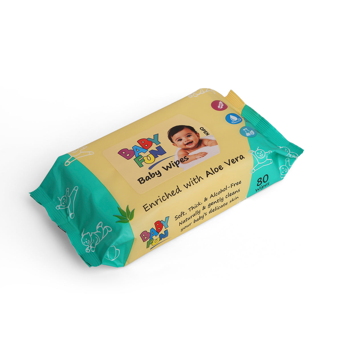 Baby Fun Baby Wipes (80 Sheets)