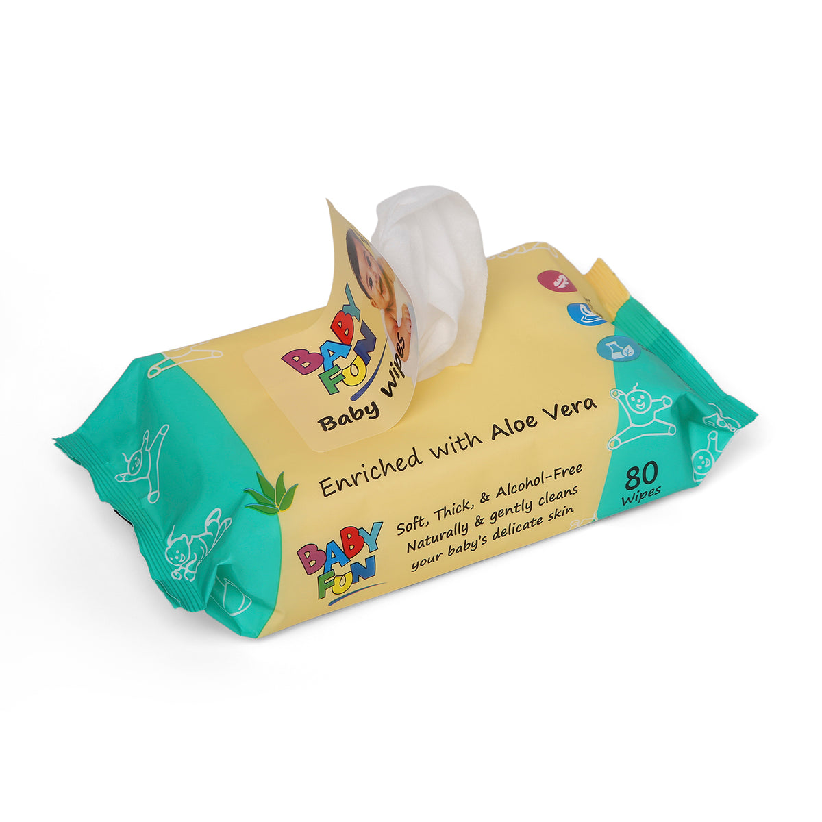 Baby Fun Baby Wipes (80 Sheets)