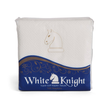White Knight Napkins (100 Pulls X 1 Ply)(30X30)