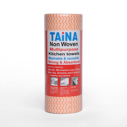 Taina Nonwoven Multipurpose Towels (80 Sheets X 1 Ply)(23X21)