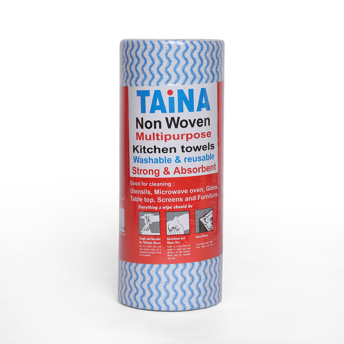 Taina Nonwoven Multipurpose Towels (80 Sheets X 1 Ply)(23X21)