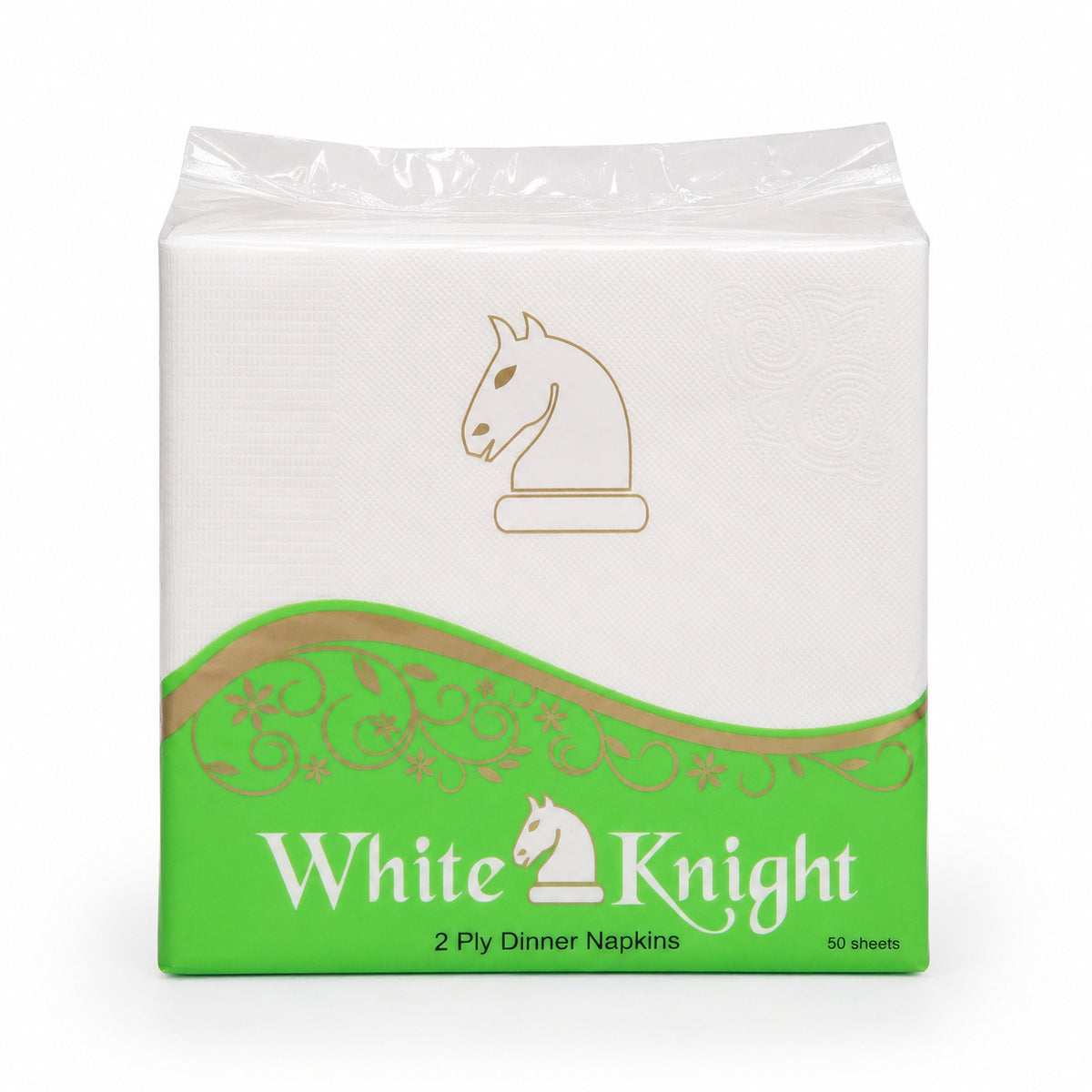 White Knight Napkins (50 Napkins X 2 Ply)(33X33)