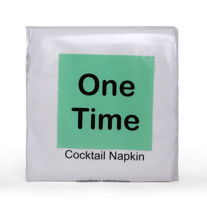 One Time Cocktail Napkins (80 Napkins X 1 Ply)(30X27)