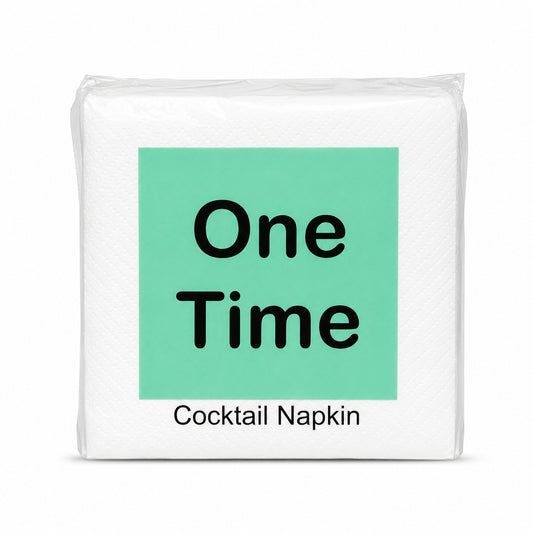 One Time Cocktail Napkin (80 Napkins X 1 Ply)(25X25)