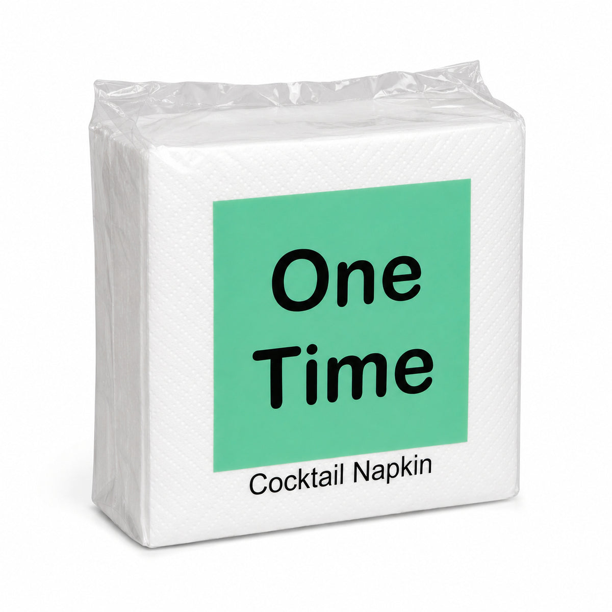 One Time Cocktail Napkin (80 Napkins X 1 Ply)(25X25)