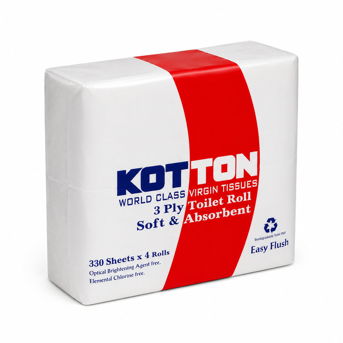 Kotton Bathroom Rolls (4 x 330 x 3 Ply)