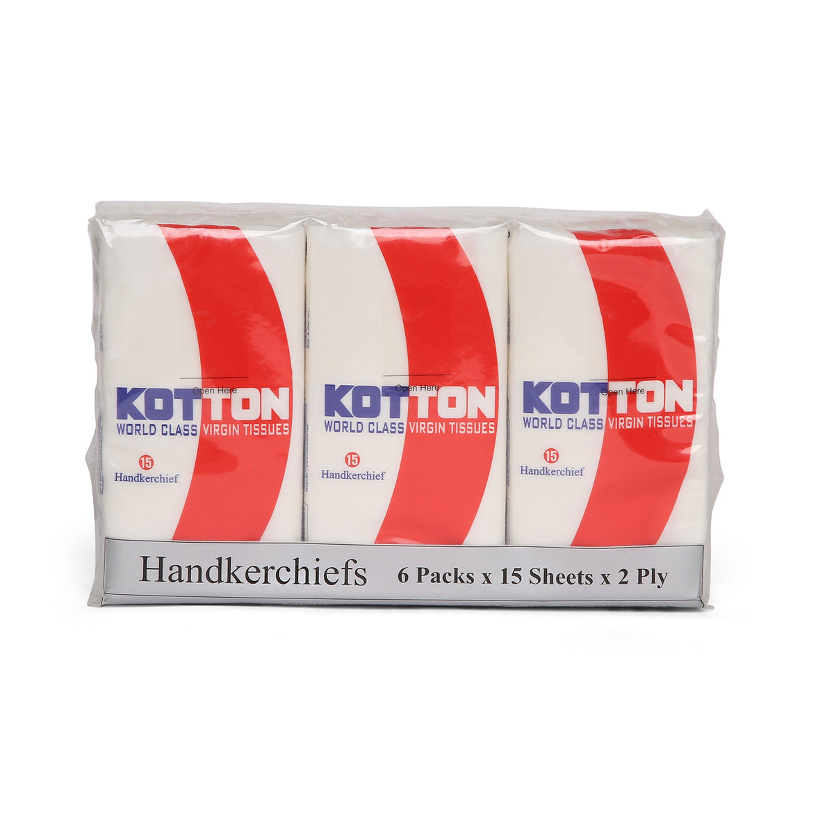 Kotton Pocket Tissues (6 x 15 x 2 Ply)
