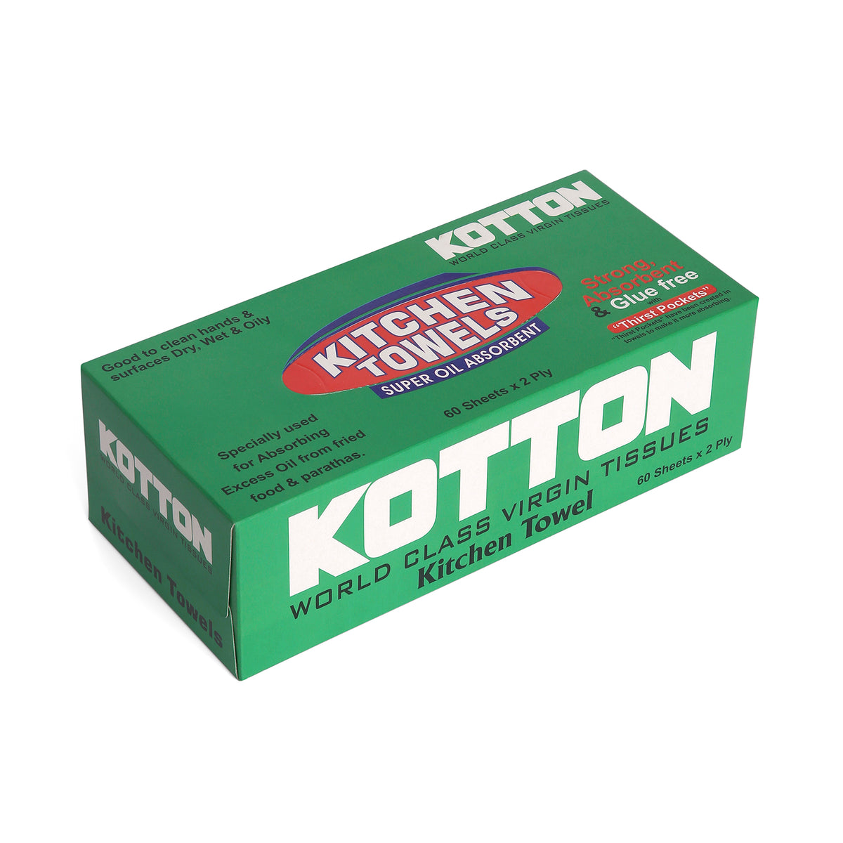Kotton Kitchen Towel Box (60 x 2 Ply)