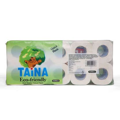 Taina Bathroom Rolls (10 Rolls X 225 Sheets X 2 Ply)