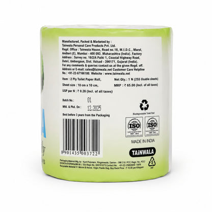 Taina Bathroom Roll (255 Sheets X 2 Ply)