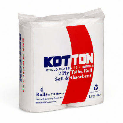 Kotton Toilet Rolls (4 x 230 x 2 Ply)