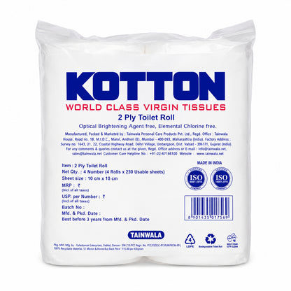 Kotton Toilet Rolls (4 x 230 x 2 Ply)