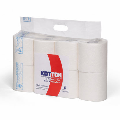 Kotton Toilet Rolls (8 x 230 x 2 Ply)