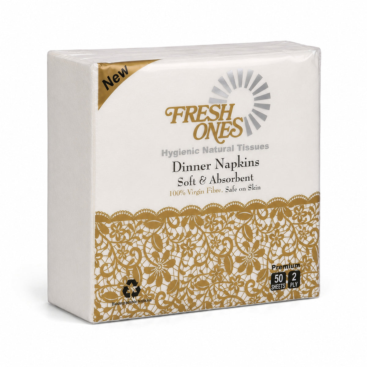Fresh Ones Premium Dinner Napkins (50 Napkins X 2 Ply)(30X30)