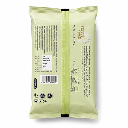 Fresh Ones Deo Refreshing Wipes Classic Lemon (75 Wipes)