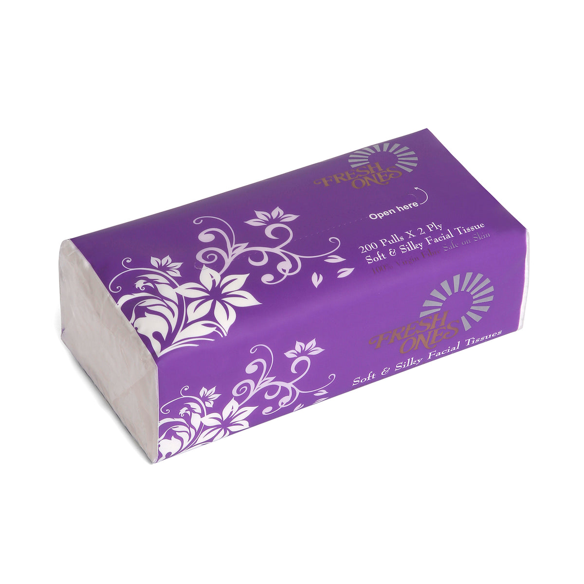 Fresh Ones Facial Tissues Pouch (200 Pulls X 2 Ply)