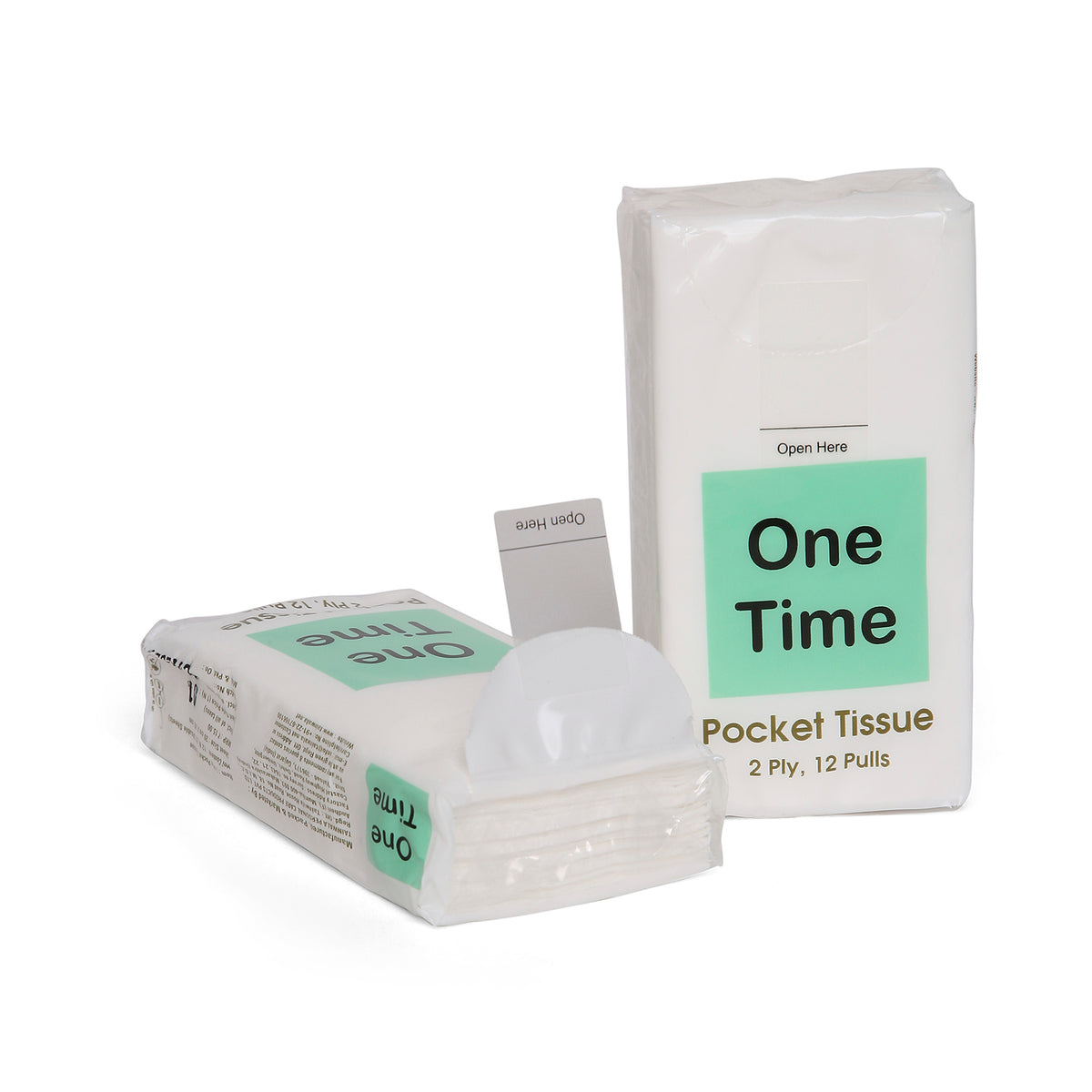 One Time Pocket Tissues (10 Packs X 12 Pulls X 2 Ply)