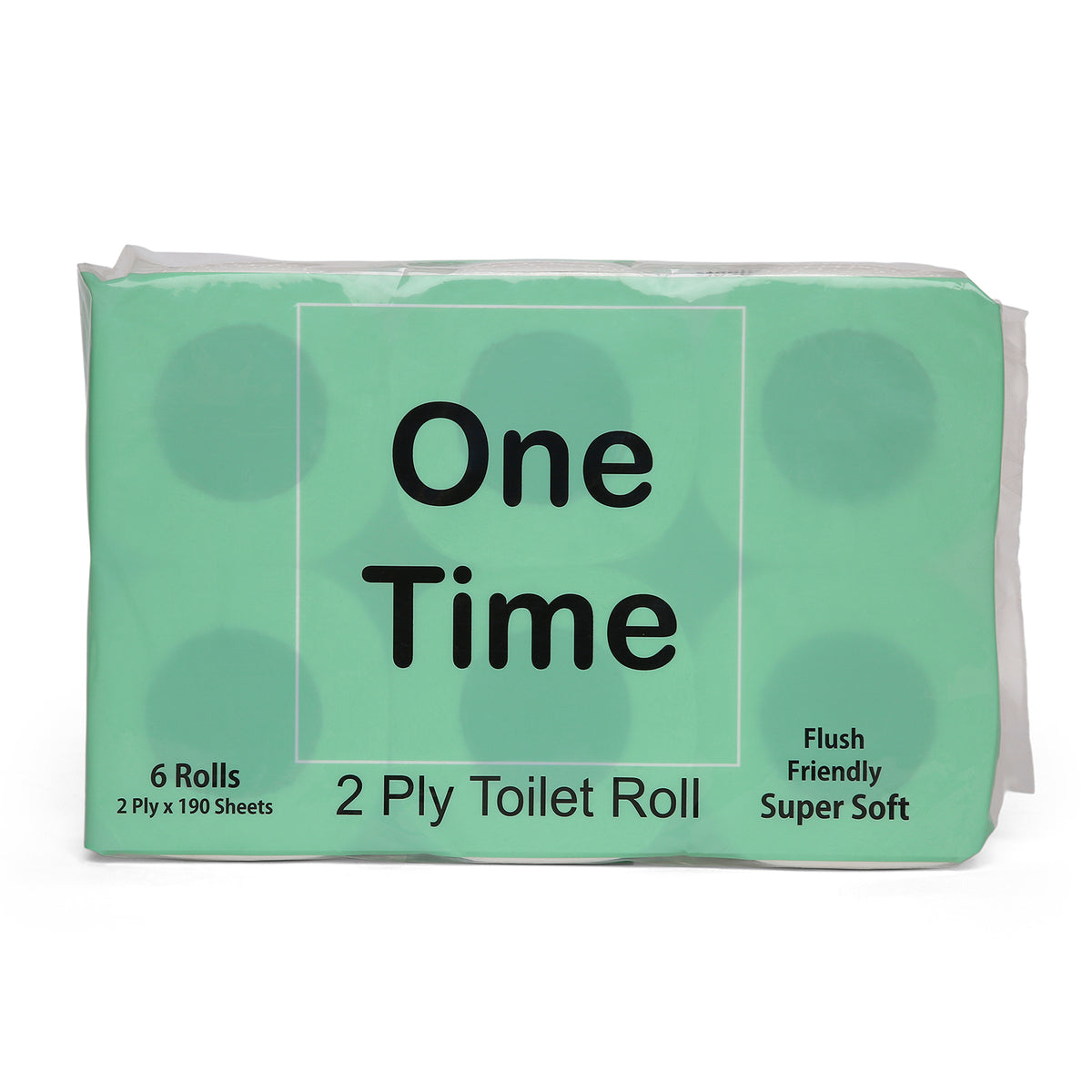 One Time Toilet Rolls (6 Rolls X 190 Sheets X 2 Ply)