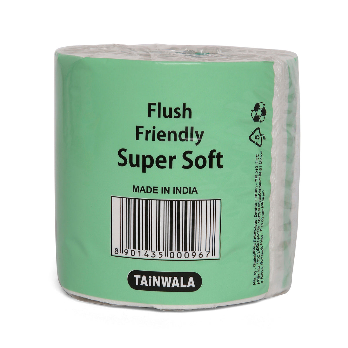 One Time Toilet Roll (380 Sheets X 2 Ply)