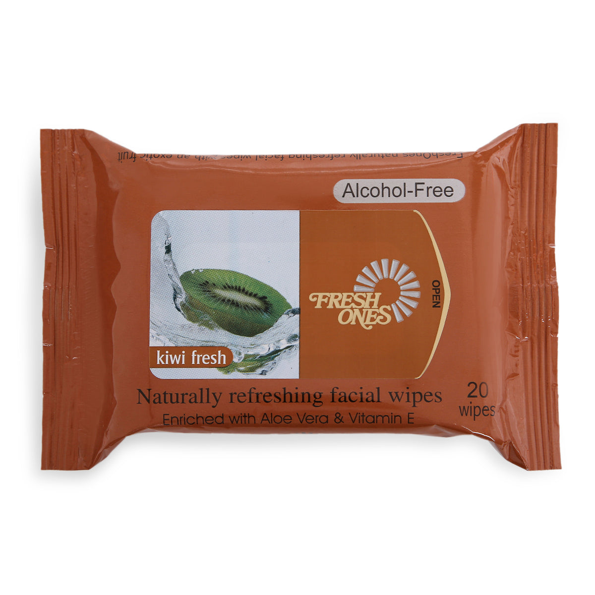 Fresh Ones Naturally Refreshing Wipes Kiwi (20 Wipes)