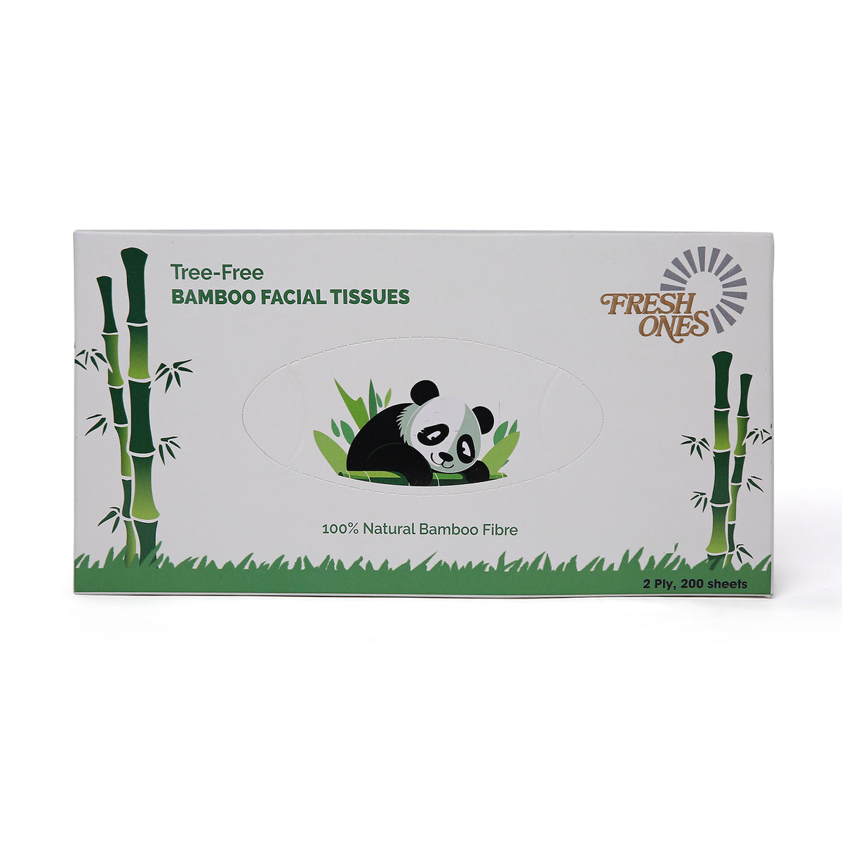 Fresh Ones Bamboo Facial Tissues (200 Pulls X 2 Ply)