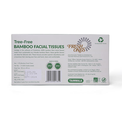 Fresh Ones Bamboo Facial Tissues (200 Pulls X 2 Ply)