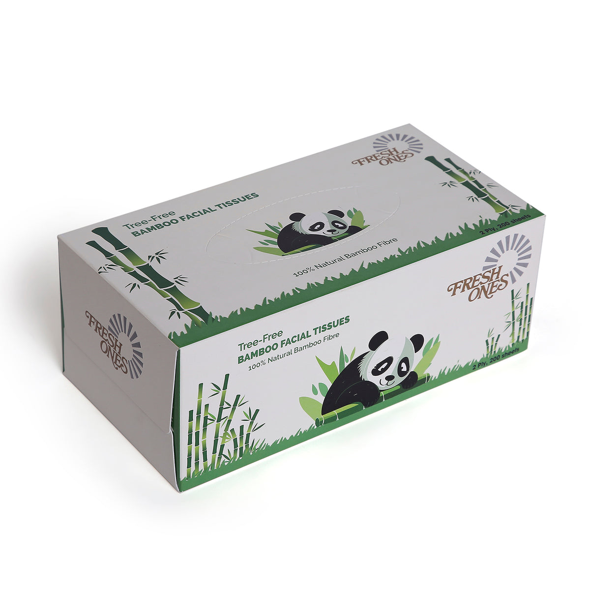 Fresh Ones Bamboo Facial Tissues (200 Pulls X 2 Ply)