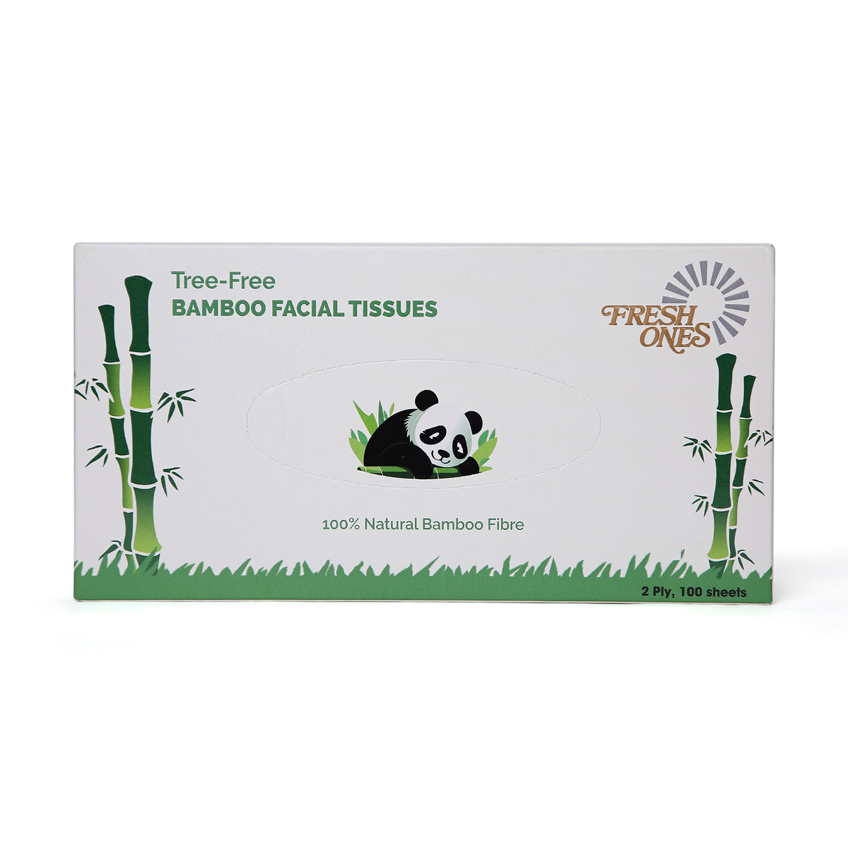 Fresh Ones Bamboo Facial Tissues (100 Pulls X 2 Ply)