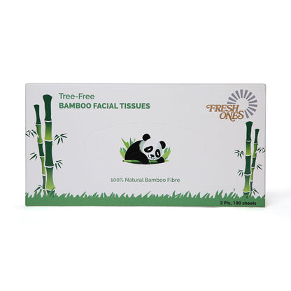 Fresh Ones Bamboo Facial Tissues (100 Pulls X 2 Ply)