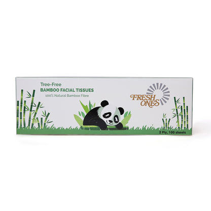 Fresh Ones Bamboo Facial Tissues (100 Pulls X 2 Ply)