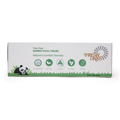 Fresh Ones Bamboo Facial Tissues (100 Pulls X 2 Ply)