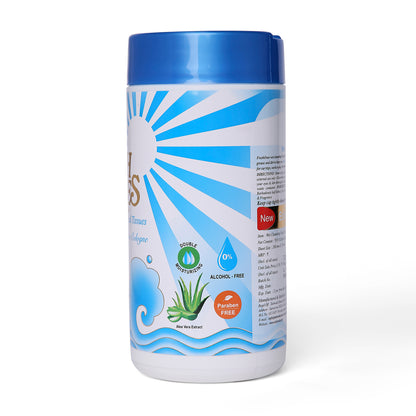 Fresh Ones Wet Cleansing Tissues Container Cologne (70 Wipes)