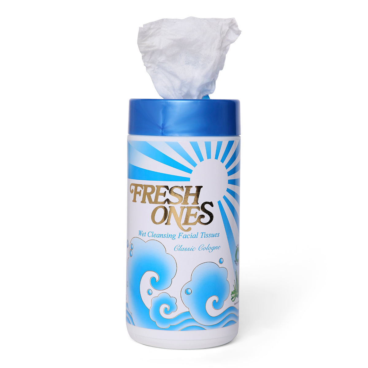 Fresh Ones Wet Cleansing Tissues Container Cologne (70 Wipes)