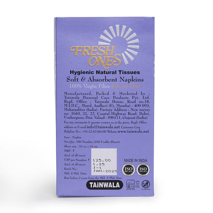 Fresh Ones Box Napkins  (100 Napkins X 1 Ply)(33X33)