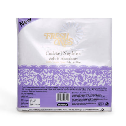 Fresh Ones Cocktail Napkins  (50 Napkins X 1 Ply)(33X33)