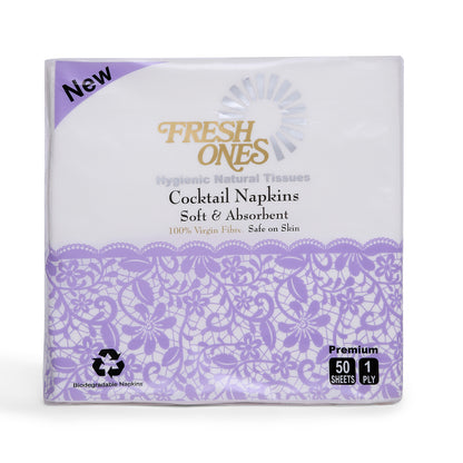 Fresh Ones Cocktail Napkins  (50 Napkins X 1 Ply)(33X33)