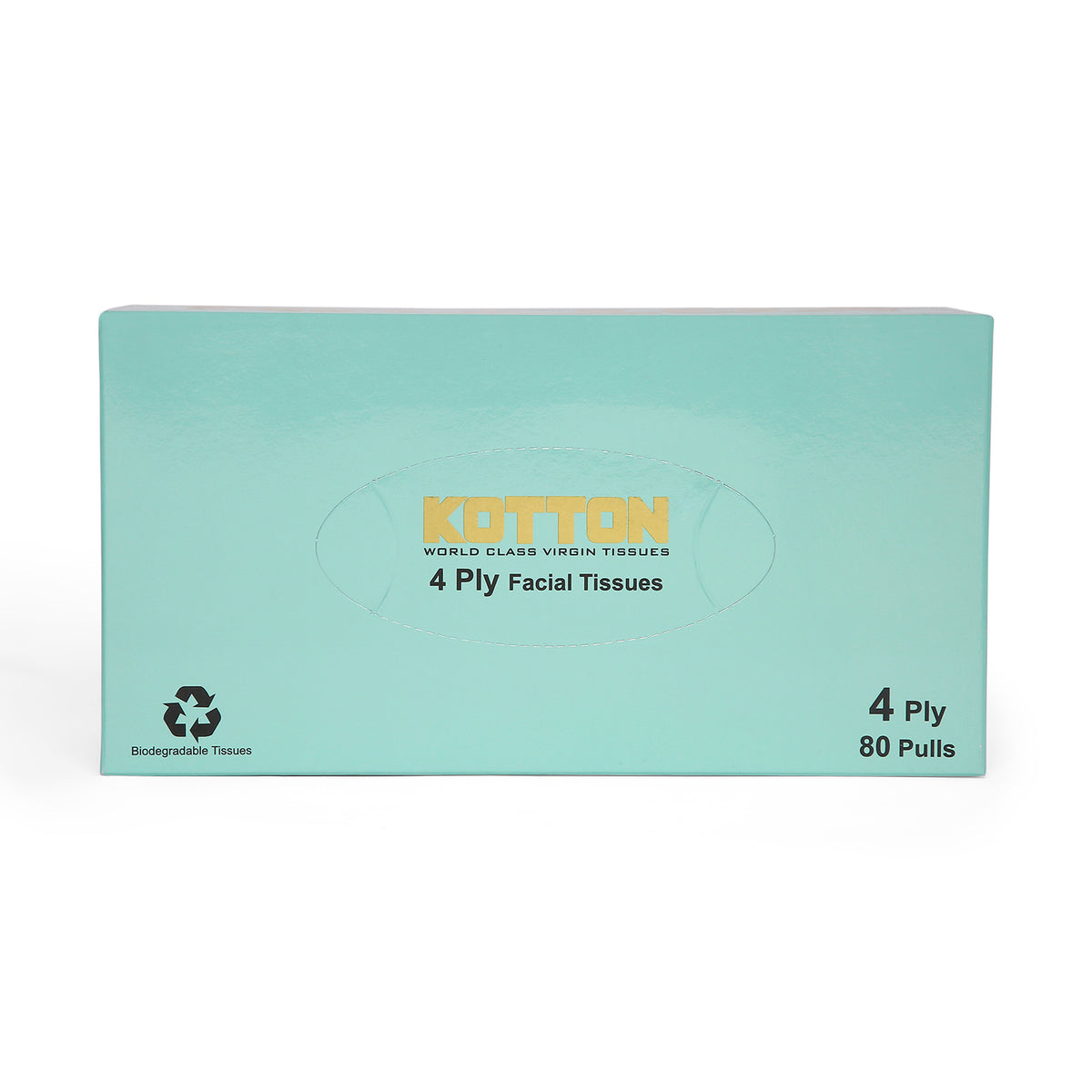 Kotton Facial Tissues (80 Pulls X 4 Ply)