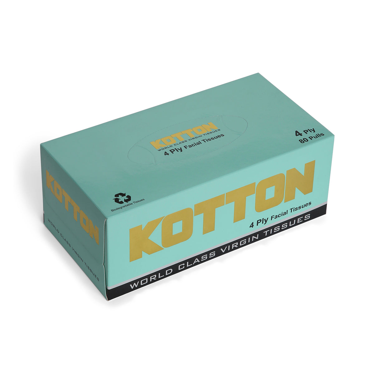 Kotton Facial Tissues (80 Pulls X 4 Ply)
