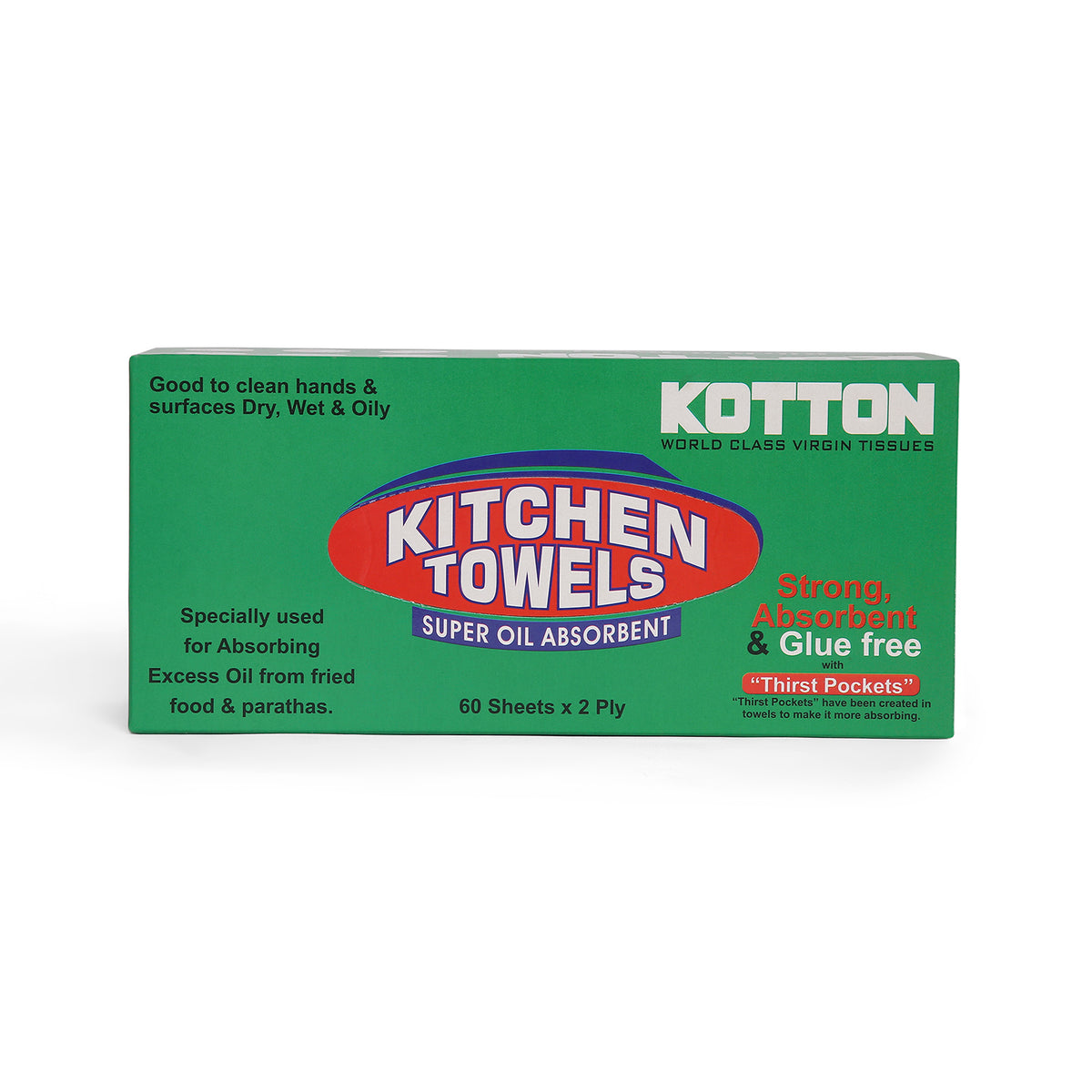 Kotton Kitchen Towel Box (60 Sheets X 2 Ply)