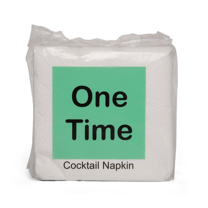 One Time Cocktail Napkin  (80 Napkins X 1 Ply)(25X25)