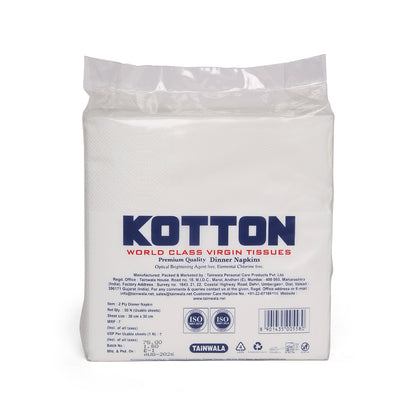 Kotton Dinner Napkins  (50 Napkins X 2 Ply)(30X30)